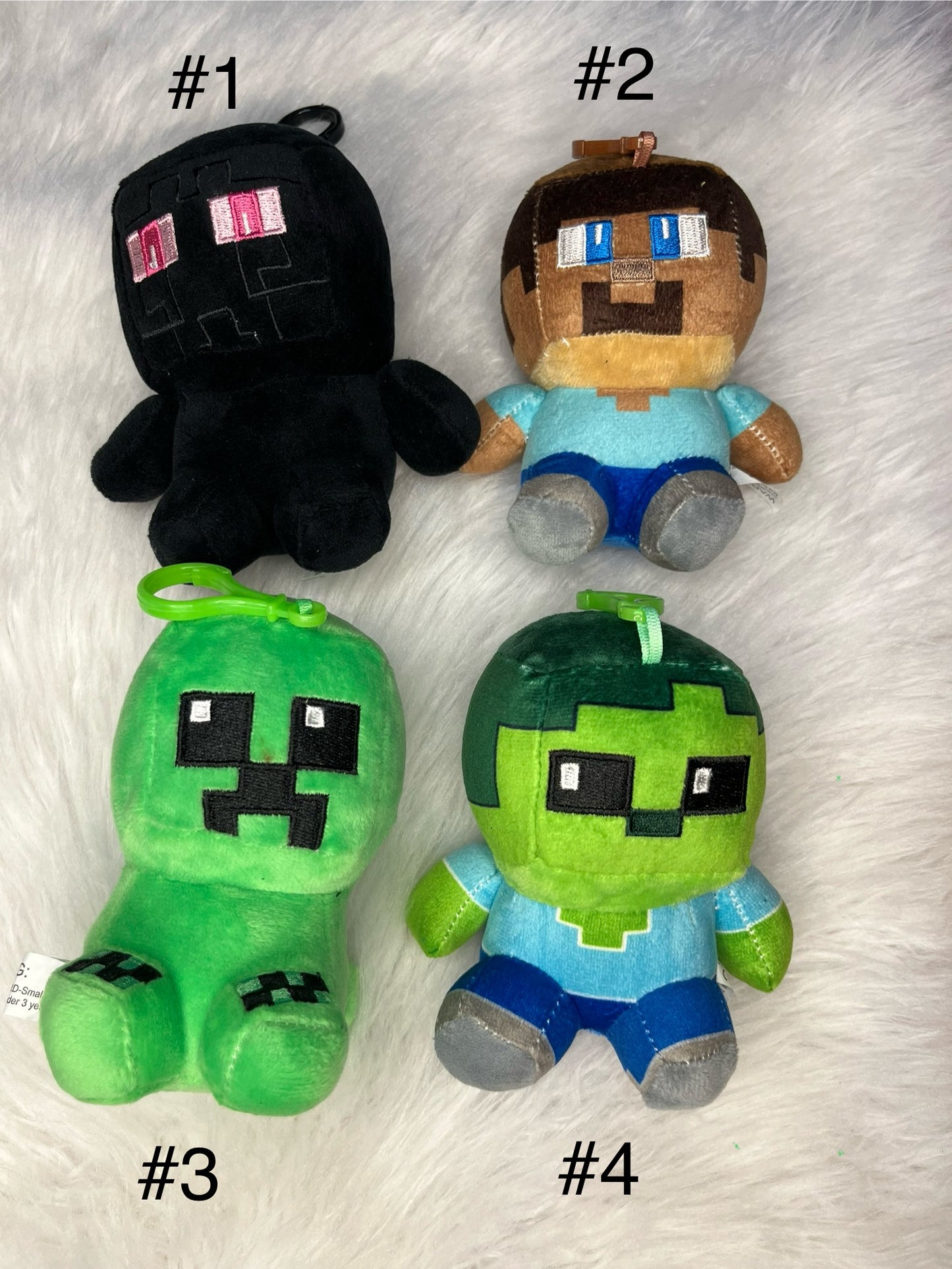 Minecraft Plush Keychain