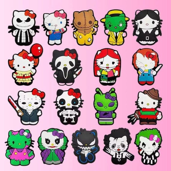 Hello Kitty Horror Theme Croc Charms (6 Piece Set)