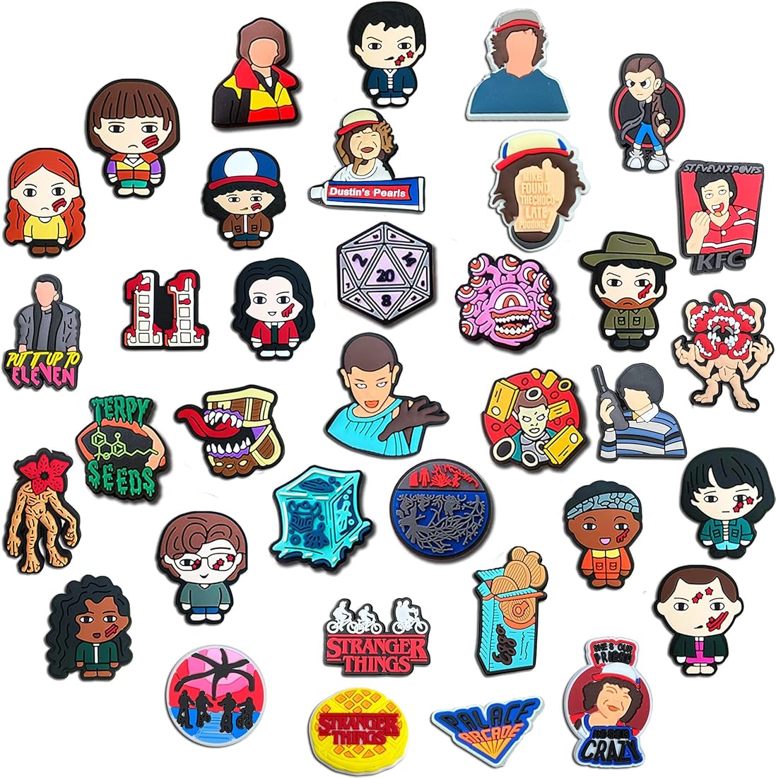 Stranger Things Croc Charms (6 Piece Set)
