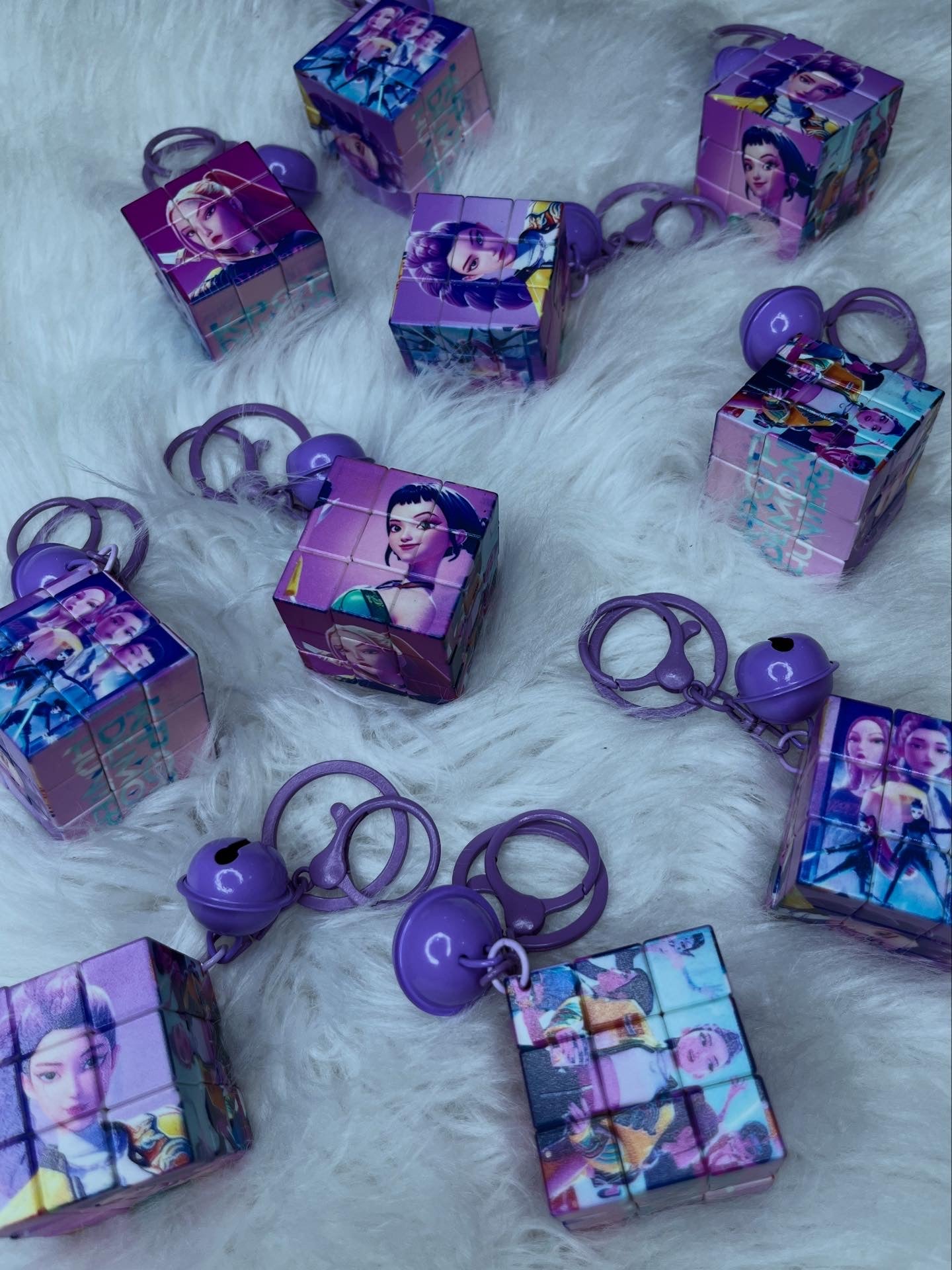 Kpop Demon hunters Rubik’s Cube Keychains