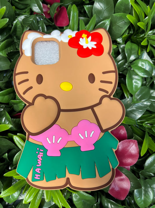 Hello Kitty - Brown Hawaiian kitty phone case