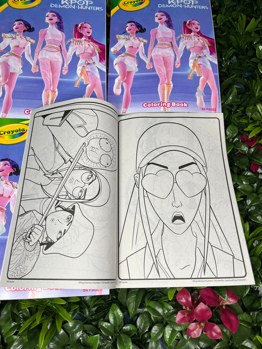 Kpop Demon Hunters Colouring Book