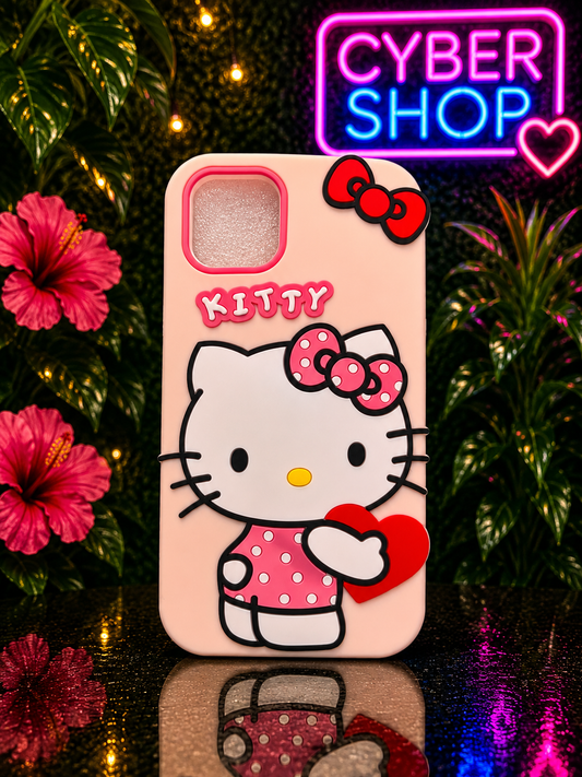 Hello kitty - Light Pink & Red Kitty phone case