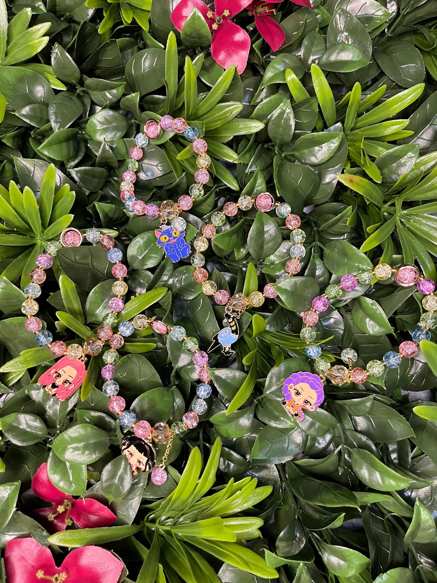 Kpop Demon Hunters Beaded Charm Bracelet