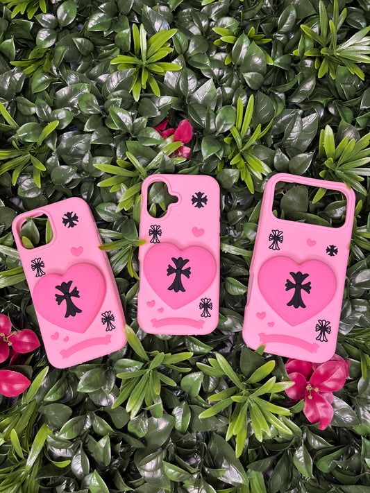 Pink Heart Phone Case