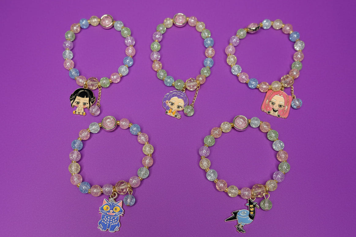 Kpop Demon Hunters Beaded Charm Bracelet
