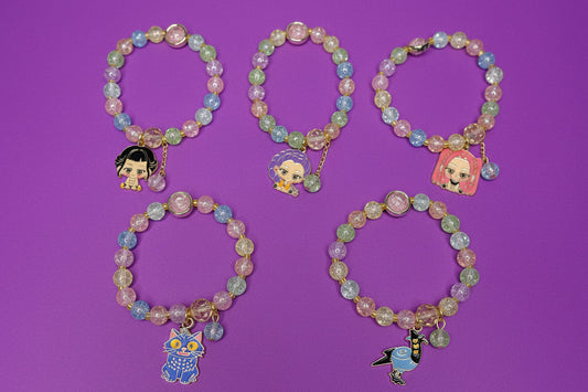 Kpop Demon Hunters Beaded Charm Bracelet