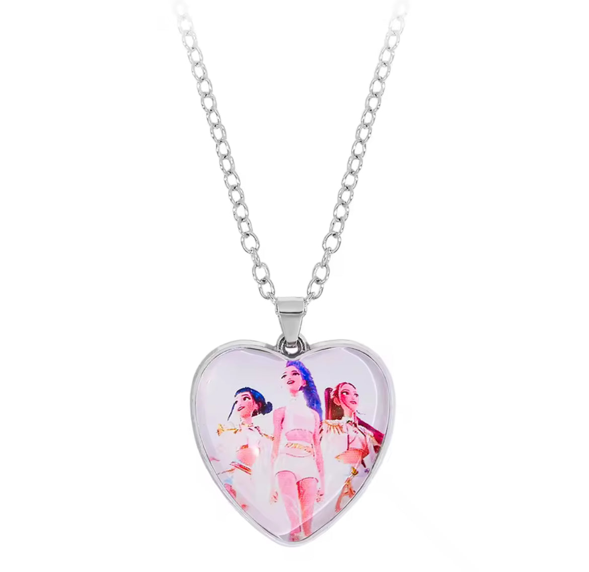 Kpop Demon Hunter Heart Necklace (Stainless Steel)
