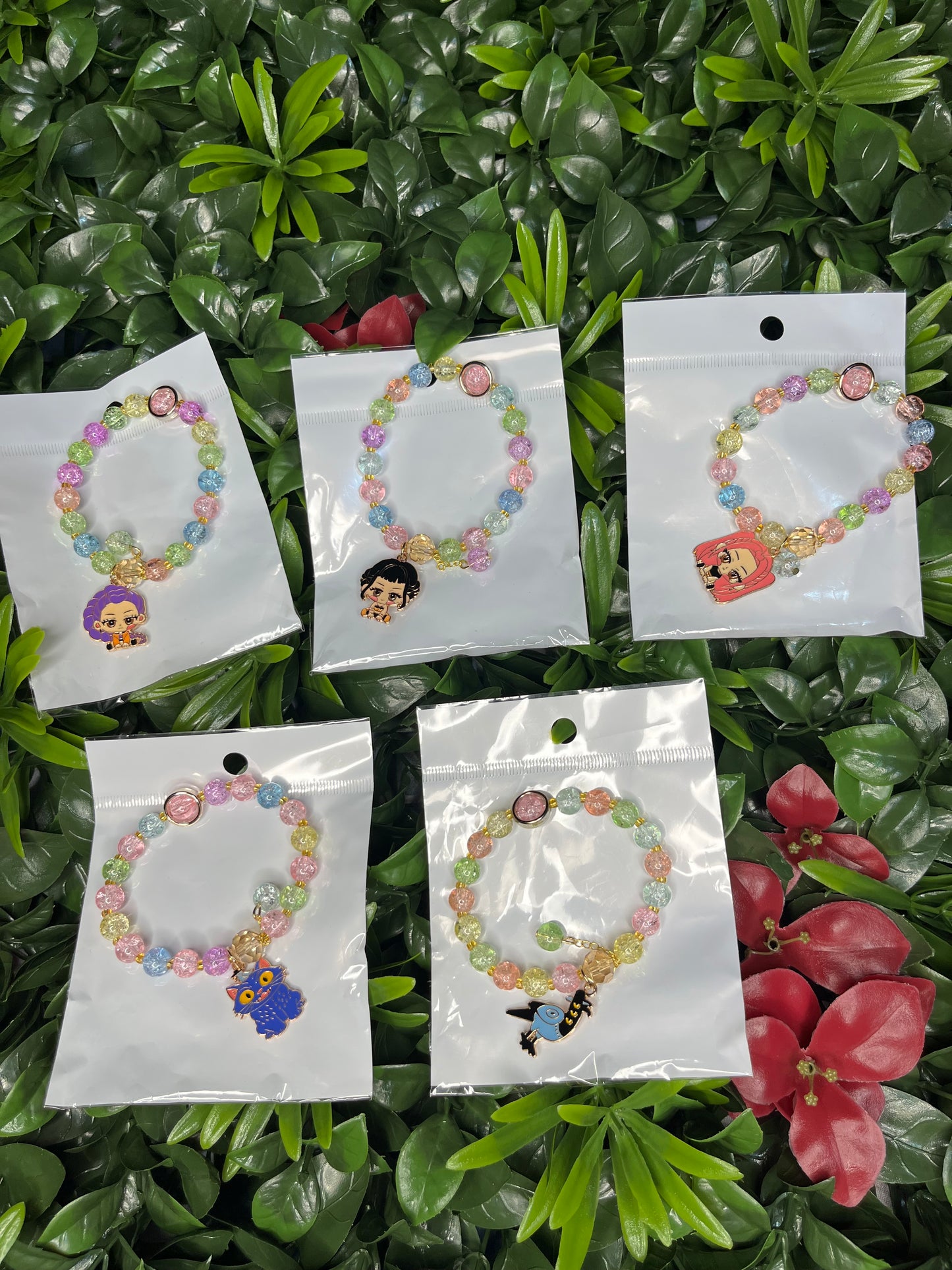Kpop Demon Hunters Beaded Charm Bracelet