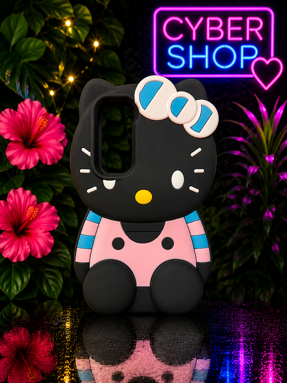 Hello Kitty - Black & Pink Samsung Phone Case