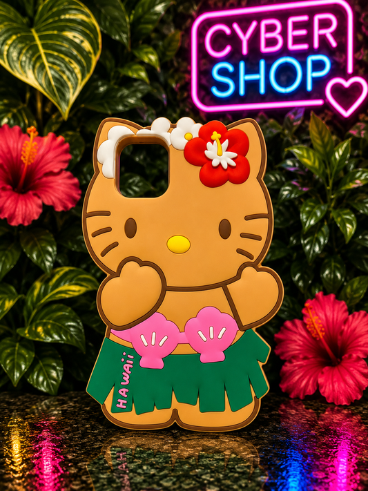 Hello Kitty - Brown Hawaiian kitty phone case