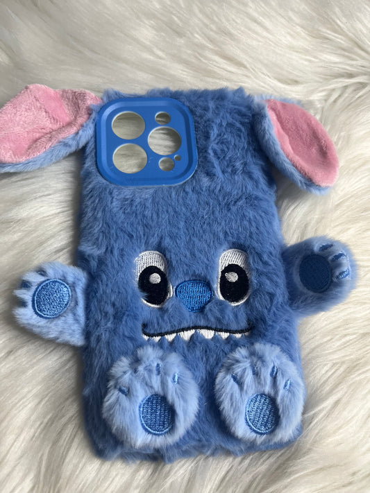 Fluffy stitch iPhone case