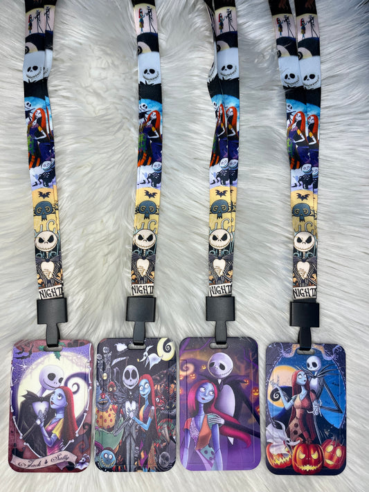 Nightmare Before Christmas ID holder and lanyard