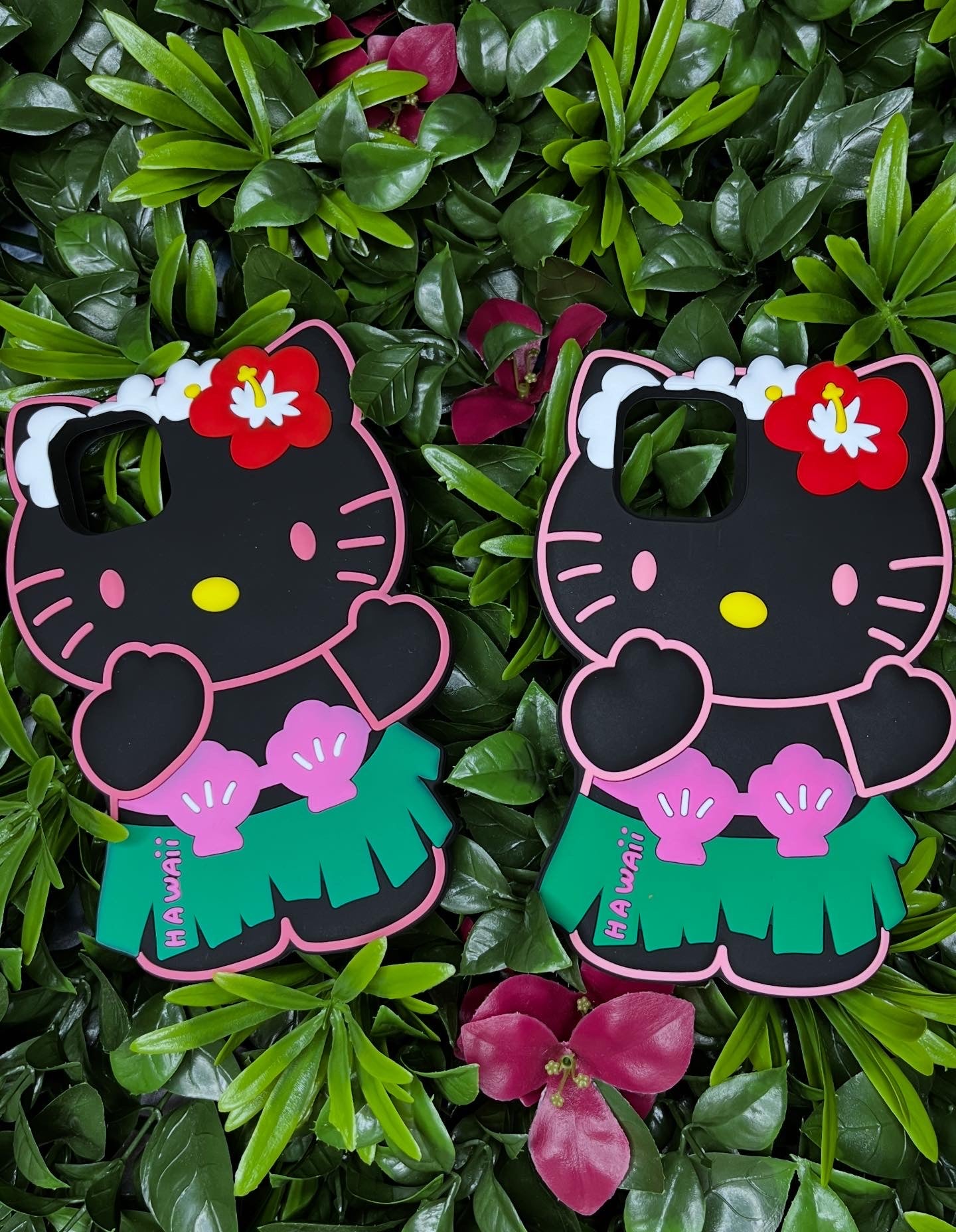 Hello Kitty - Black Hawaiian Kitty Phone Case ￼