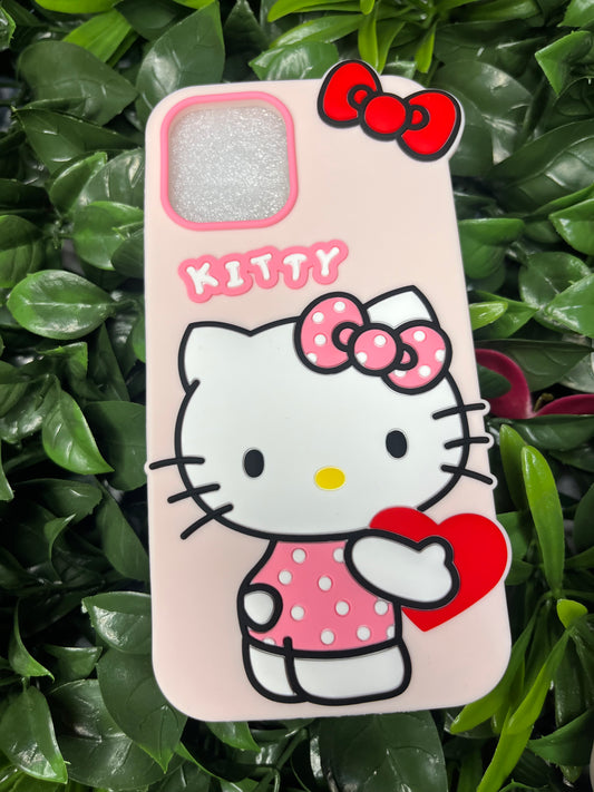 Hello kitty - Light Pink & Red Kitty phone case